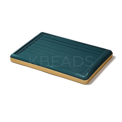 8-Slot PU Leather Finger Ring Display Tray Stands VBOX-C003-09B-1