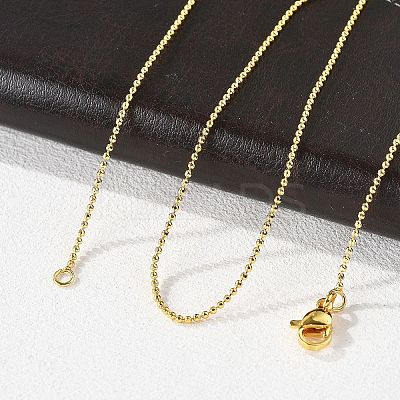Brass Ball Chain Necklaces LS-MAK-L009-06G-1