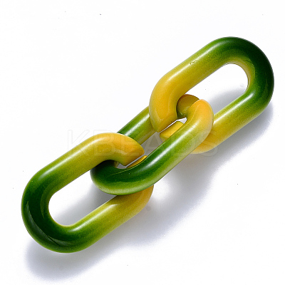Two Tone Opaque Acrylic Linking Rings OACR-S036-006A-M05-1