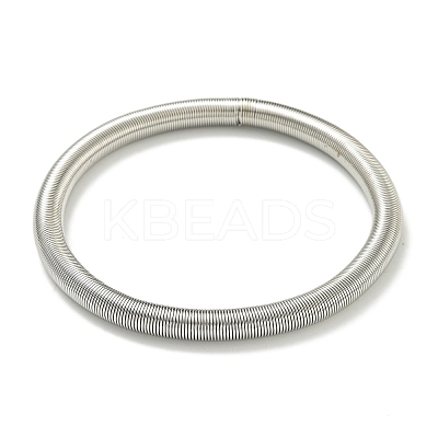 Non-Tarnish Adjustable 304 Stainless Steel Spring Bangles BJEW-H617-07P-1
