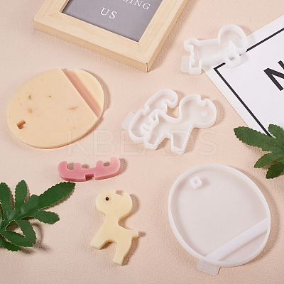 4Pcs 4 Style DIY Mobile Phone Holders Silicone Mold DIY-MP0001-12-1