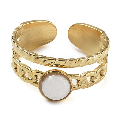 Natural & Synthetic Gemstone Finger Rings RJEW-U027-06G-1