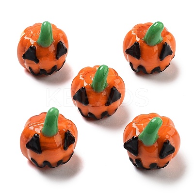 Halloween Theme Handmade Lampwork Beads Strands LAMP-A004-04-1