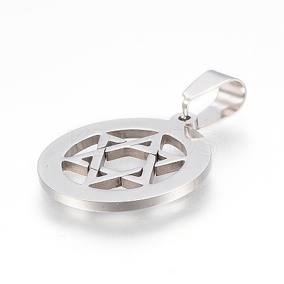 Tarnish Resistant 304 Stainless Steel Pendants LS-STAS-F106-23P-1