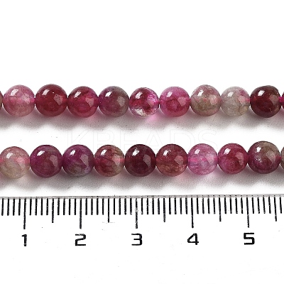 Natural Jade Imitation Watermelon Tourmaline Beads Strands G-NH0006-A01-01-1-1