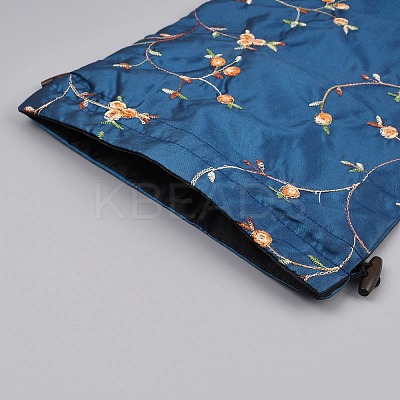 Embroidery Flower Burlap Packing Pouches Drawstring Bags LS-ABAG-WH0048-39A-1