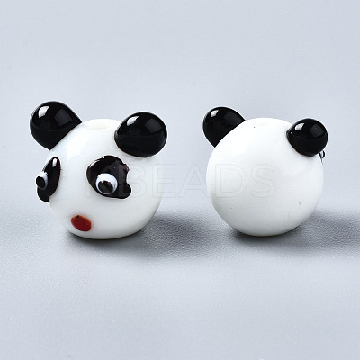Handmade Bumpy Lampwork Beads Strands LAMP-Q031-001-1