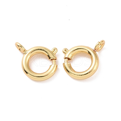 Brass Spring Ring Clasps KK-G435-24G-1