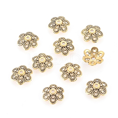 Tibetan Style Alloy Bead Caps LS-GLF10883Y-1