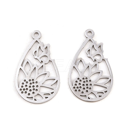 Buddhist 304 Stainless Steel Pendants LS-STAS-E521-06A-P-1