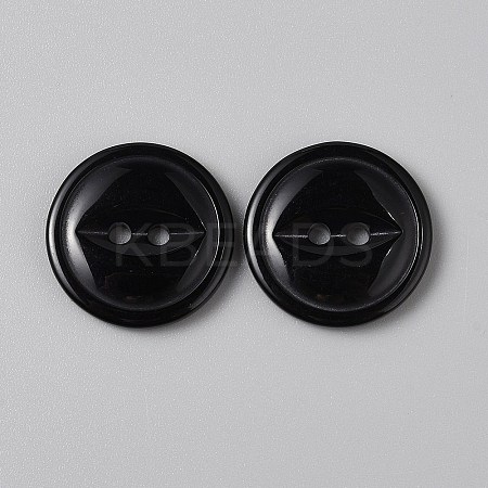2-Hole Resin Buttons LS-FIND-WH0170-88H-01-1