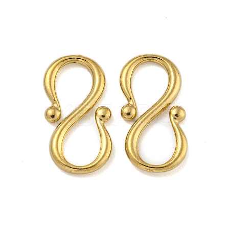 Ion Plating(IP) 304 Stainless Steel S-Hook Clasps STAS-U007-20B-G-1