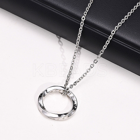 Nordic Rune Ring 304 Stainless Steel Pendant Necklaces for Men FS-WGC3540-01-1