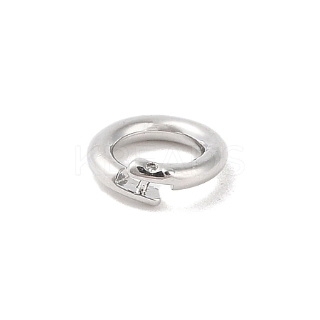 Brass Locking Jump Rings KK-S369-01P-02-1