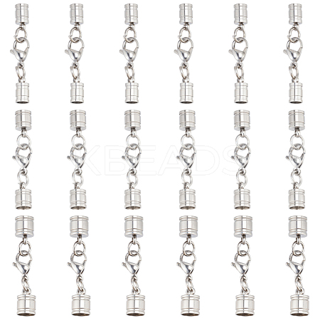 12Pcs 3 Styles Stainless Steel Lobster Claw Clasps STAS-PH0006-85B-1