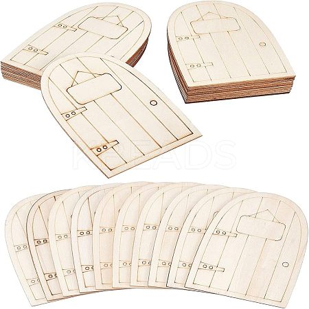 Wooden Fairy Door Decoration WOOD-NB0001-64C-1