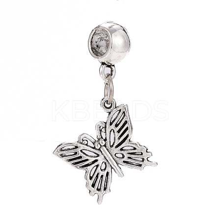 Tibetan Style Alloy European Dangle Charms PALLOY-H170-08AS-1
