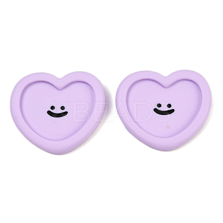 Smiling Face Resin Cabochons CRES-S372-01A-1