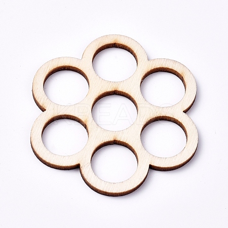 Wood Cabochons X-WOOD-TAC0003-35-1