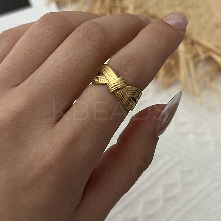 Brass Cuff Open Rings for Women KK-CBA8D1E-02D-G-1