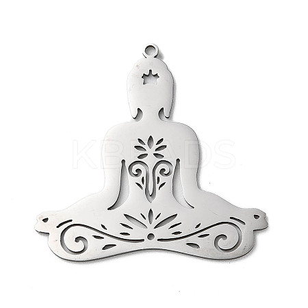 Non-Tarnish 201 Stainless Steel Pendants STAS-D041-10P-1