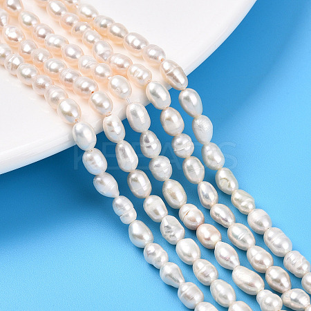 Natural Cultured Freshwater Pearl Beads Strands PEAR-N012-04U-1
