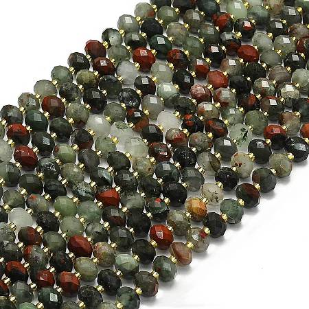 Natural Africa Bloodstone Beads Strands G-P573-A41-01-1