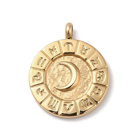 304 Stainless Steel Pendants LS-STAS-F306-09G-1