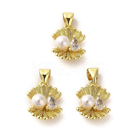 Rack Plating Real 18K Gold Plated Brass Pendants KK-B077-02A-1