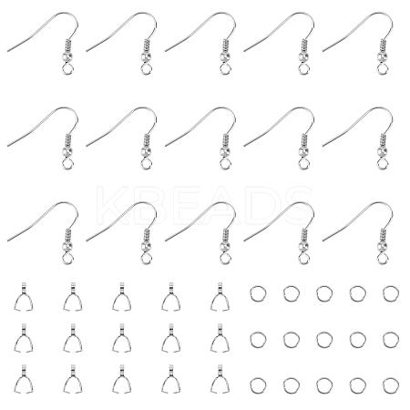 304 Stainless Steel Earring Hooks & Pinch Bails & Open Jump Rings STAS-UN0018-49P-1