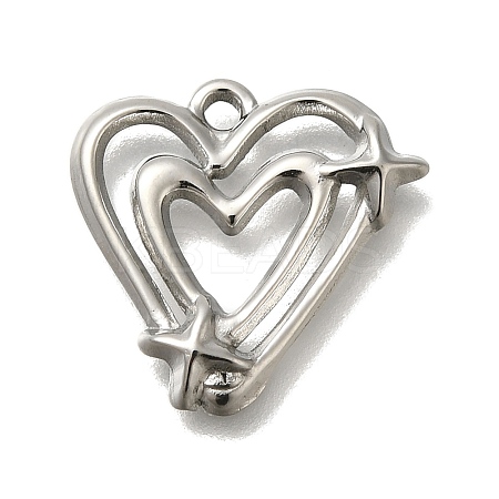 Anti-Tarnish 304 Stainless Steel Pendants STAS-U031-10P-1