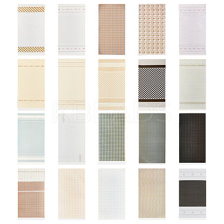 20 Sheets 20 Styles Coated Paper Wallpaper DIY-OC0012-17-1