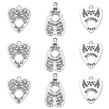 30Pcs 3 Styles Tibetan Style Alloy Pendants TIBEP-CJ0003-12-1