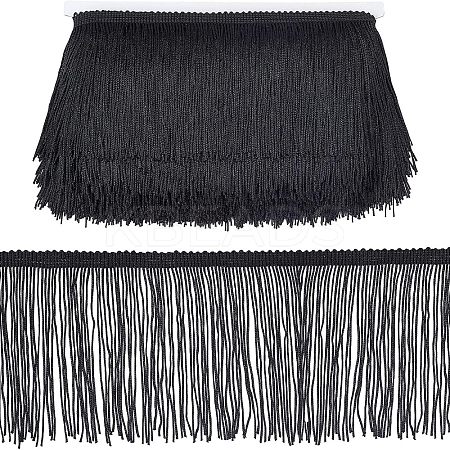 Polyester Latin Fringe Lace OCOR-WH0066-09A-1