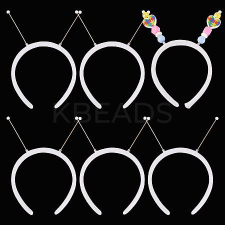 Cloth and Plastic Hair Bands OHAR-TAC0020-01G-1