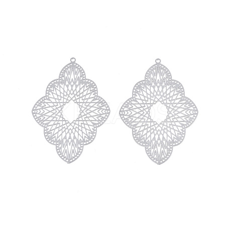 Non-Tarnish 201 Stainless Steel Big Pendants STAS-N102-19P-1