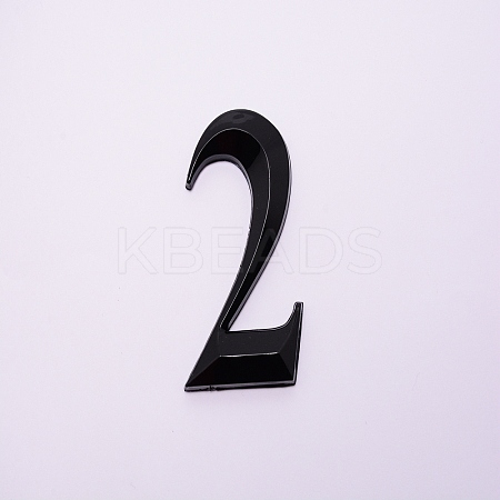 Plastic & PVC Number Sign Labels KY-WH0023-A02-03-1