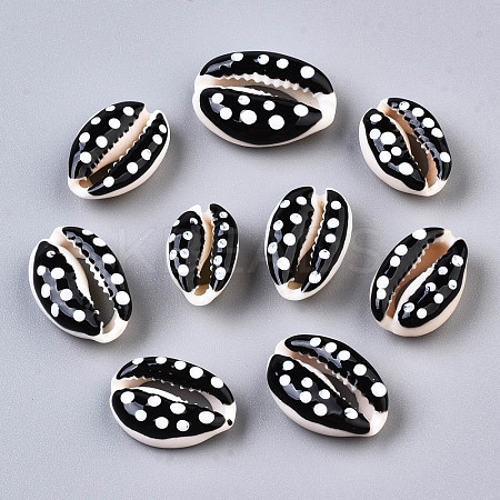 Natural Cowrie Shell Beads SHEL-Q312-006H-1