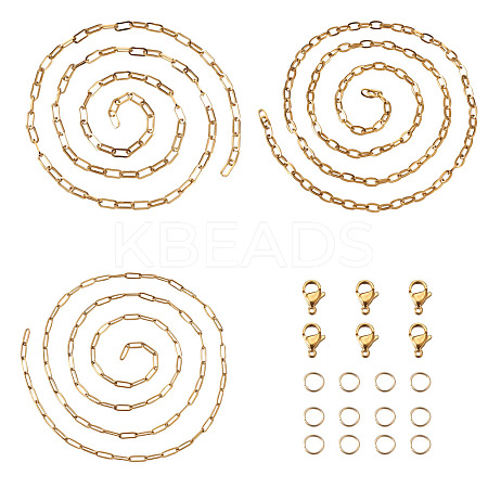 DIY Stainless Steel  Chain Necklaces & Bracelets MakingKits DIY-YS0001-23G-1
