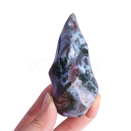 Natural Crystal Ocean Jade Torch Home Decoration PW-WG429E5-02-1