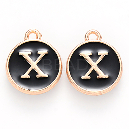 Golden Plated Alloy Charms LS-ENAM-S118-02X-1