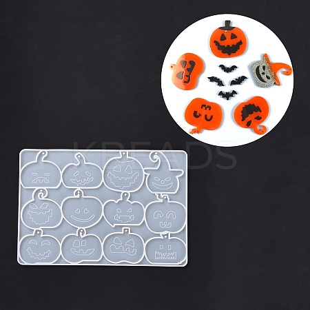 DIY Pumpkin Jack-O'-Lantern Pendants Silicone Molds LS-DIY-D060-04-1