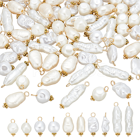 ABS Imitation Pearl Acrylic Pendant PALLOY-PH01626-1