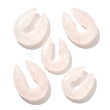 Natural Rose Quartz Ear Plugs Gauges G-I359-13B-02-1