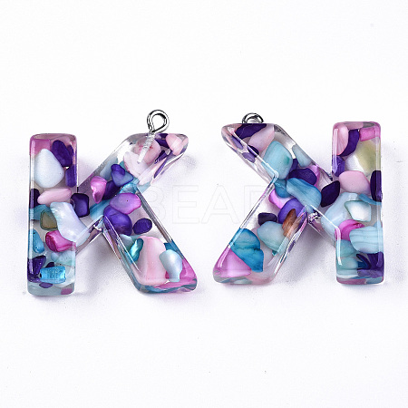 Transparent Epoxy Resin Pendants LS-CRES-S364-001K-1
