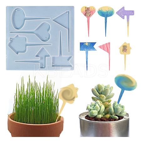 DIY Food Grade Silicone Plant Label Molds LS-SIMO-PW0014-23-1