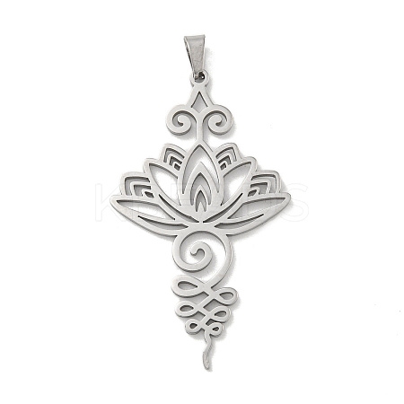 304 Stainless Steel Pendants STAS-M067-01P-1
