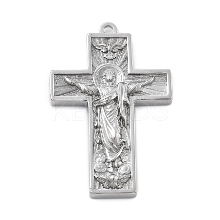 304 Stainless Steel Pendants STAS-Z121-42A-P-1