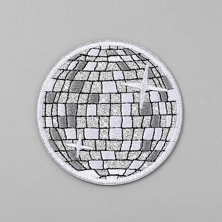 Polyester Iron on/Sew On Patches PATC-WH0022-04C-1