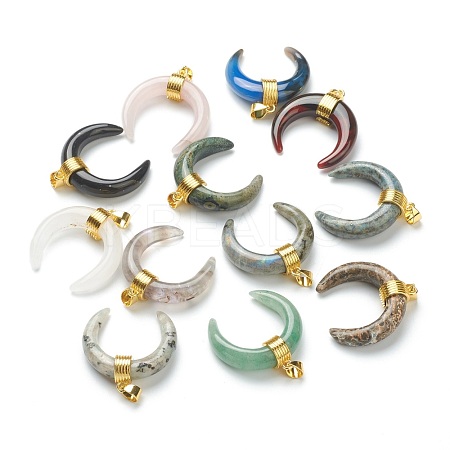 Natural & Synthetic Gemstone Pendants G-A017-G-1